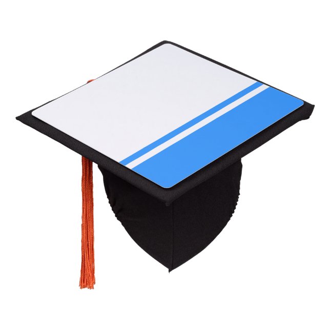 Patriotic Altai Republic Flag Graduation Cap Topper (Angled)
