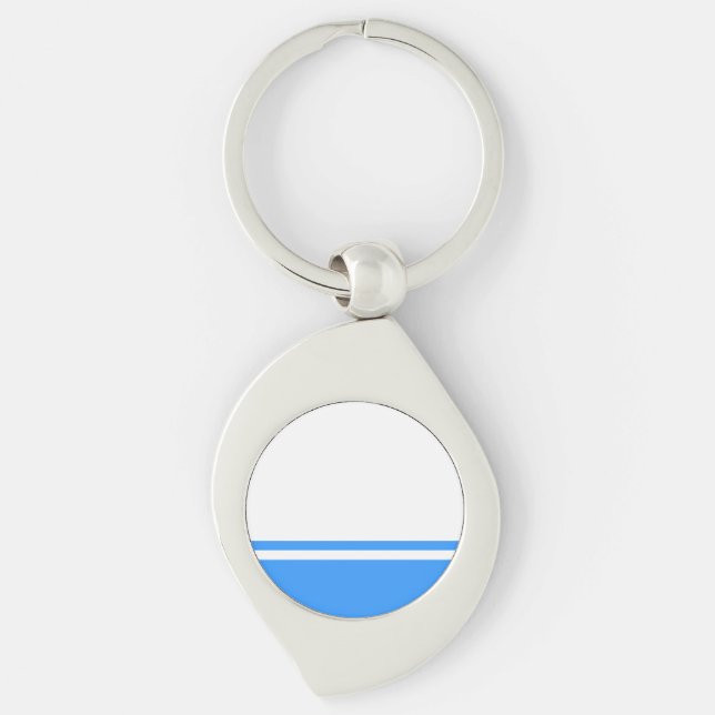 Patriotic Altai Republic Flag Keychain (Front)
