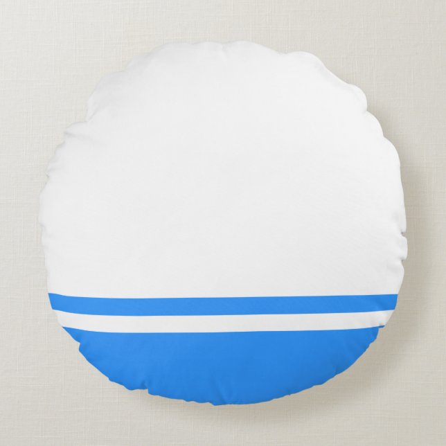 Patriotic Altai Republic Flag Round Pillow (Front)