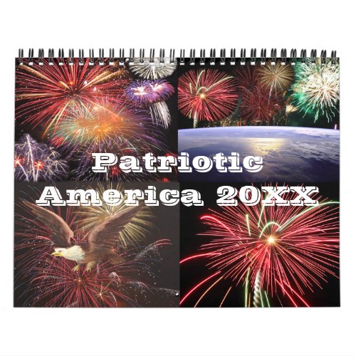 Patriotic America 20XX Calendar