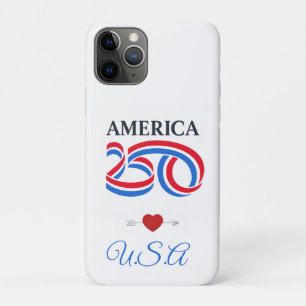 Patriotic America 250th Anniversary USA 2026 iPhone 11 Pro Case