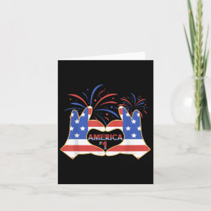 Patriotic America Number One Memorial Day July Card