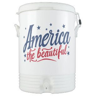 Patriotic America the Beautiful Igloo Cooler