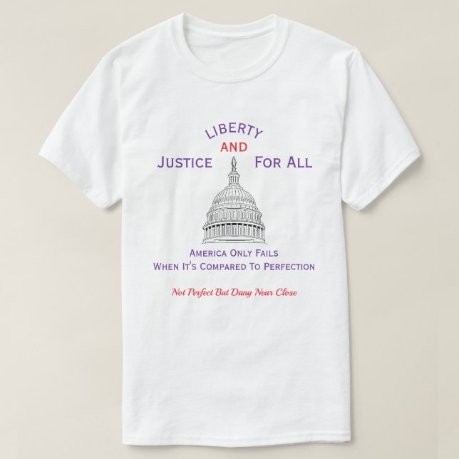 Patriotic American (3c) T-Shirt (Design Front)
