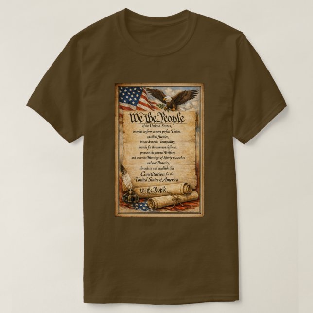 Patriotic American (5a) T-Shirt (Design Front)