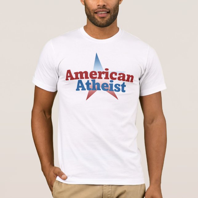 Patriotic American Atheist T-Shirt (Front)