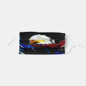 Patriotic American Bald Eagle Adult Cloth Face Mask (Front, Folded)