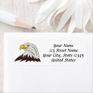 American Eagle Return Address Labels | Zazzle