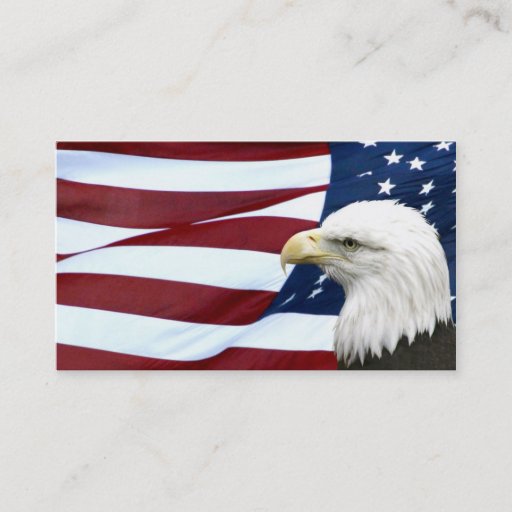 Customizable Patriotic American business or profile card Business Card Template