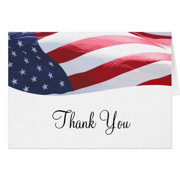 68+ American Flag Thank You Cards | Zazzle