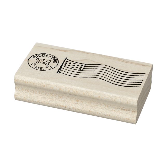 Patriotic American Cancellation Mark Rubber Stamp (Stamp)