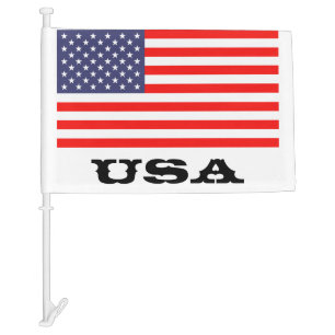 Patriotic American car flag   USA pride design