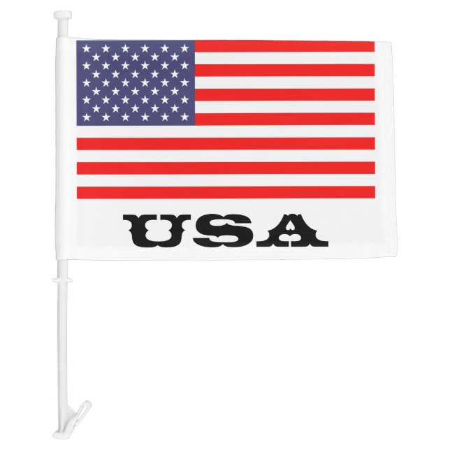 Patriotic American car flag | USA pride design (Front)