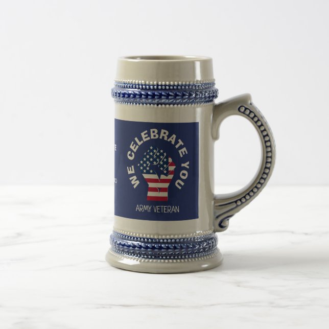 Patriotic American CELEBRATE YOU Beer Stein (Right)