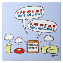 Patriotic American Cheese USA Humorous