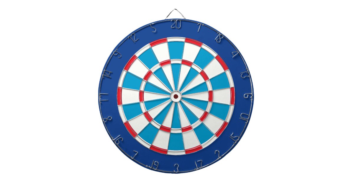 Patriotic American flag dartboard design, Grungy