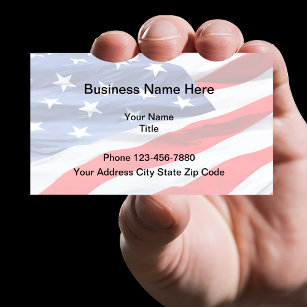Patriotic American Design Business Card