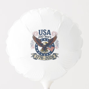Patriotic American Eagle 250 Years 1776-2026 Balloon