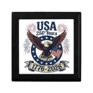 Patriotic American Eagle 250 Years 1776-2026 Gift Box
