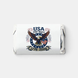 Patriotic American Eagle 250 Years 1776-2026 Hershey's Miniatures