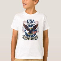Patriotic American Eagle 250 Years 1776-2026 Kids