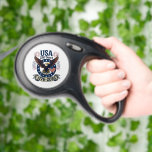 Patriotic American Eagle 250 Years 1776-2026 Retractable Pet Leash<br><div class="desc">Celebrate America's 250th Anniversary with this colorful design featuring a majestic eagle with wings spread in flight carrying the American flag along with the words "USA 250 Years 1776-2026". It's a great way to show your patriotism all throughout the 2026 celebrations and beyond.</div>
