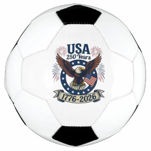 Patriotic American Eagle 250 Years 1776-2026 Soccer Ball
