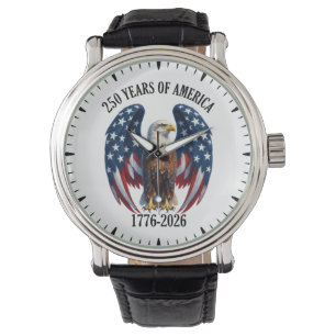 Patriotic American Eagle 250 Years 1776-2026 Watch