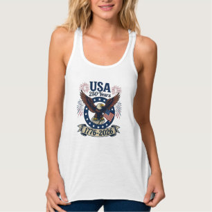 Patriotic American Eagle 250 Years Women's Tank Top