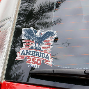 Patriotic American Eagle 250th Anniversary Fun Sticker