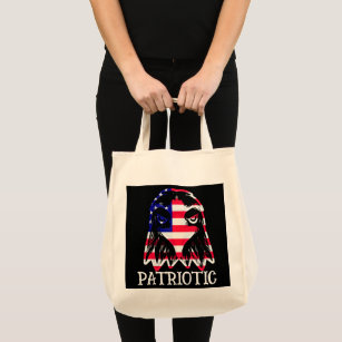 Patriotic American eagle , 4th of july Tote Bag