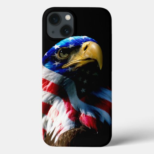 Patriotic American Eagle iPhone 13 Case