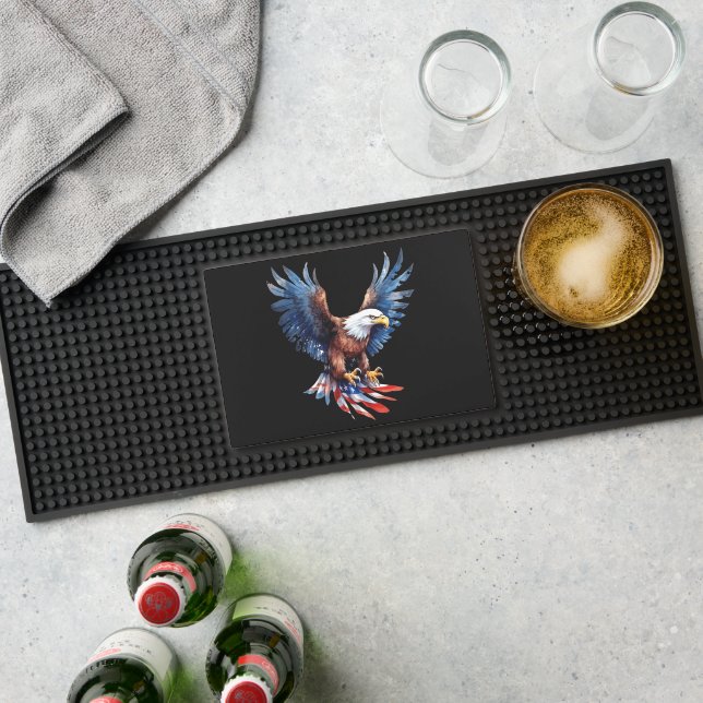 Patriotic American Eagle Flag Bar Mat (Insitu (Bar 1))