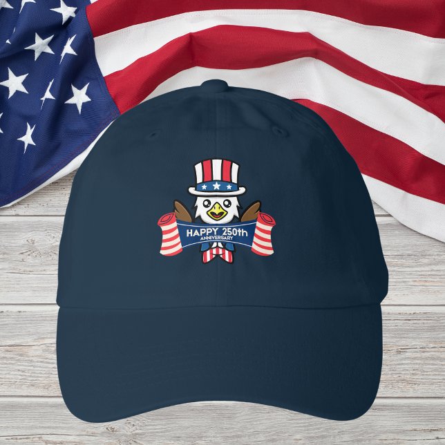 Patriotic American Eagle Happy 250th Anniversary Hat (Creator Uploaded)