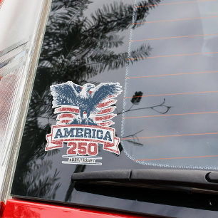 Patriotic American Eagle Happy 250th Anniversary Sticker
