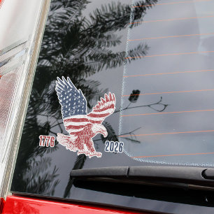 Patriotic American Eagle Happy 250th Anniversary Sticker