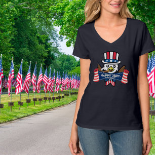 Patriotic American Eagle Happy 250th Anniversary T-Shirt