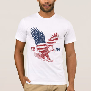 Patriotic American Eagle Happy 250th Anniversary T-Shirt
