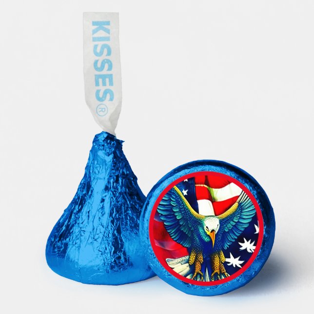 Patriotic American Eagle Hershey®'s Kisses® (Front)