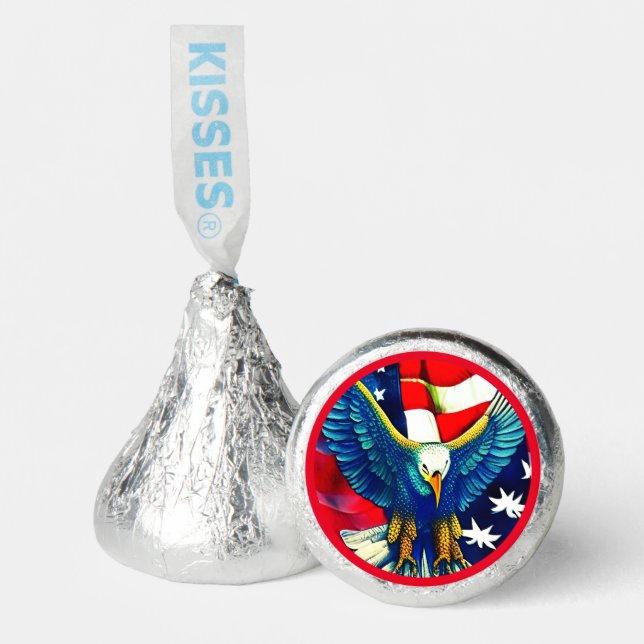 Patriotic American Eagle Hershey®'s Kisses® (Front)
