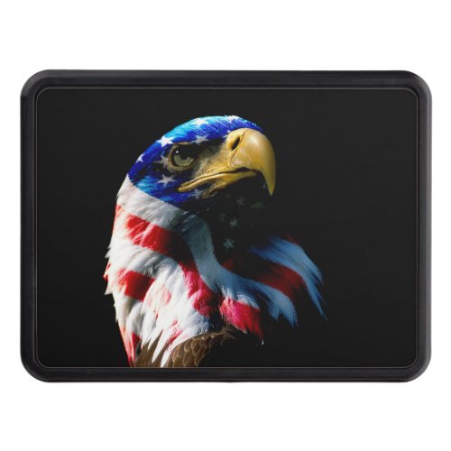 Patriotic American Eagle Hitch Cover