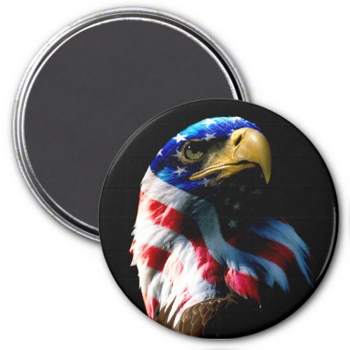 Patriotic American Eagle Magnet