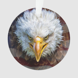 Patriotic American Eagle Ornament