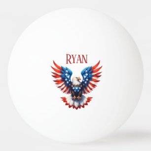 Patriotic American Eagle Ping Pong Ball