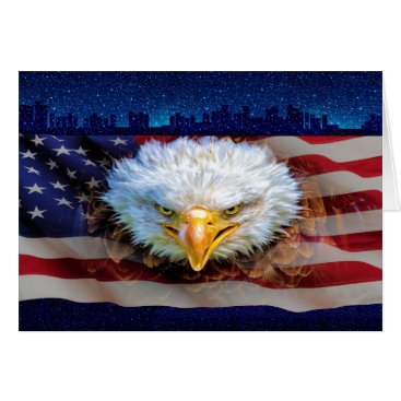 Patriotic American Eagle Stationery Note Card Patriotic American Eagle Stationery Note Card