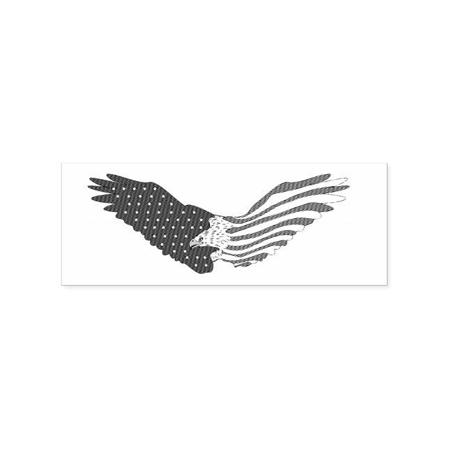 Patriotic  American Eagle  Thunder_Cove Rubber Stamp (Imprint)
