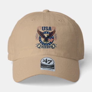 Patriotic American Eagle USA Freedom 47 Brand Hat
