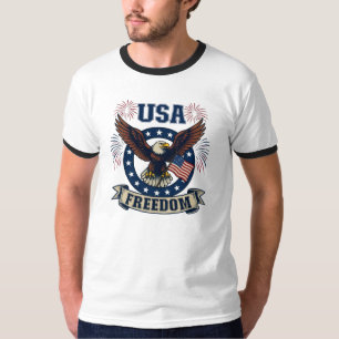 Patriotic American Eagle USA Freedom T-Shirt