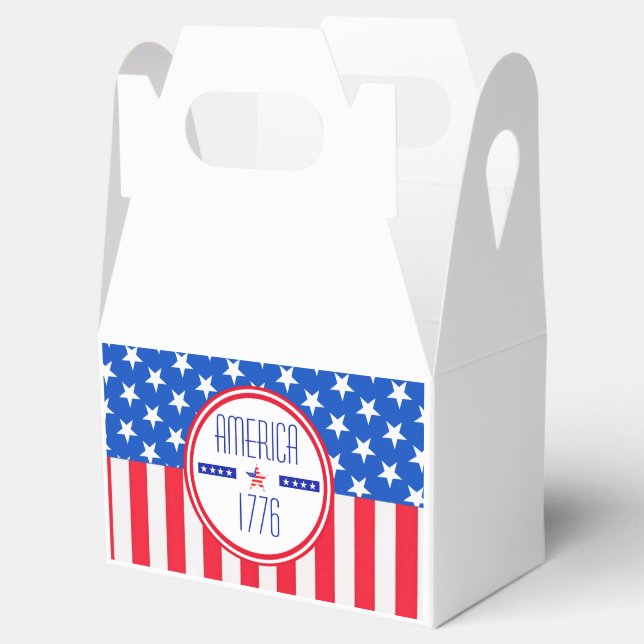 Patriotic American   Favor Boxes (Opened)