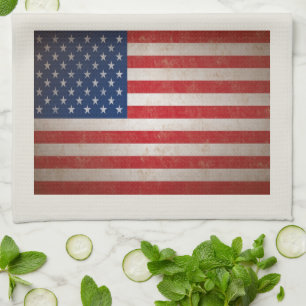 Patriotic American Flag 50 Stars Towel